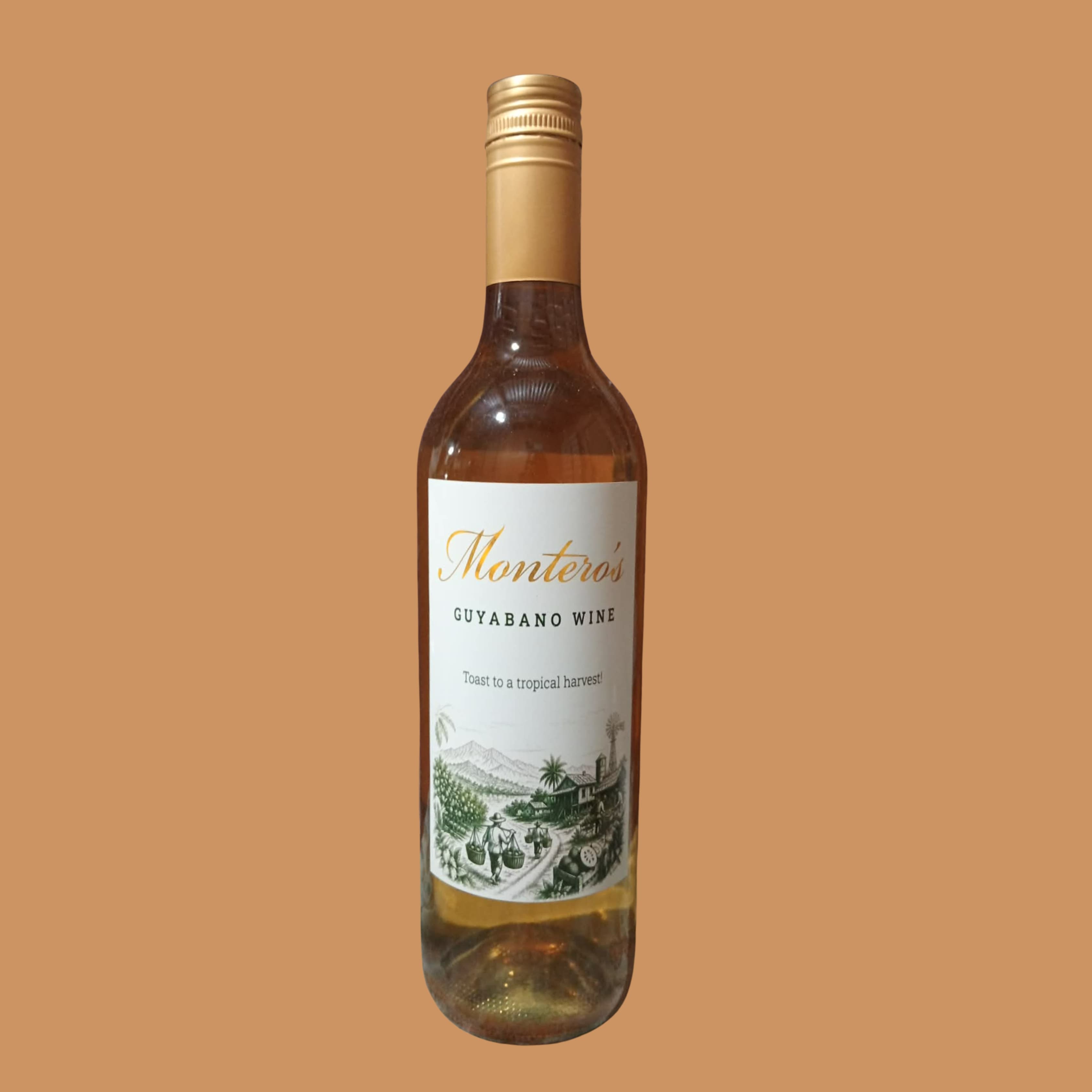 Artisanal bottle of Guyabano Wine made from locally sourced guyabano